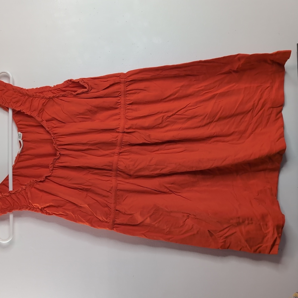 Cato Ruffle Tank Top Babydoll Stretch 14W/16W Orange